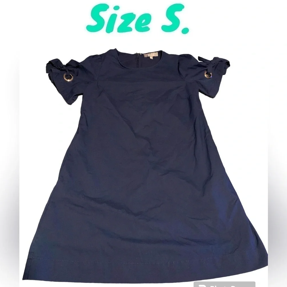 Woman’s small blue cotton dress by Marled Reunited Clothing. EUC designer brand - Picture 1 of 5